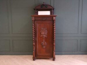 Tall wooden storage cabinet, vintage style, European made from Germany.