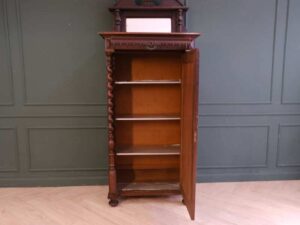 Tall wooden storage cabinet, vintage style, European made from Germany.