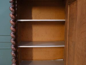 Tall wooden storage cabinet, vintage style, European made from Germany.