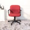 Work chair, office chair, fabric cushion, red