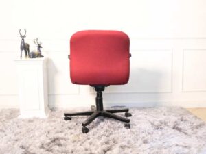 Work chair, office chair, fabric cushion, red