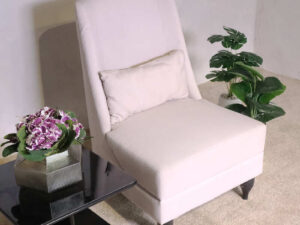 high back chair Light pink + 1 cushion