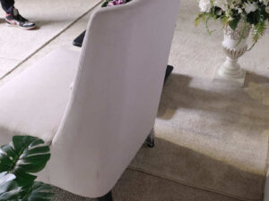 high back chair Light pink + 1 cushion