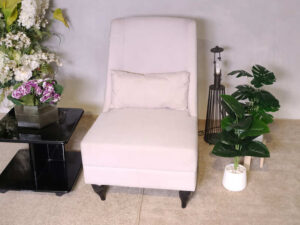 high back chair Light pink + 1 cushion