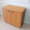 Wooden document cabinet, 2-door storage cabinet, height 74cm.