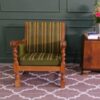 lounge chair green cloth cushion European work comes from Germany.