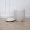flower pot size Clay pots with sandblasted pattern quality materials strong and durable