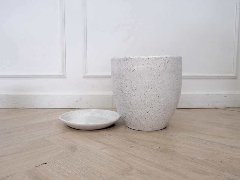 flower pot size Clay pots with sandblasted pattern quality materials strong and durable
