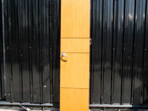 Wooden doors, hinged doors, lever knobs