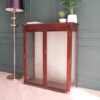 Mahogany display cabinet imported from Europe.
