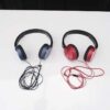 Headband headphones, brand Sony, model MDR ZX310AP Series Balanced Sound Headphone With Mic - Blue & red