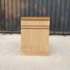 Wooden cabinet, 1 door, 1 drawer, brown color