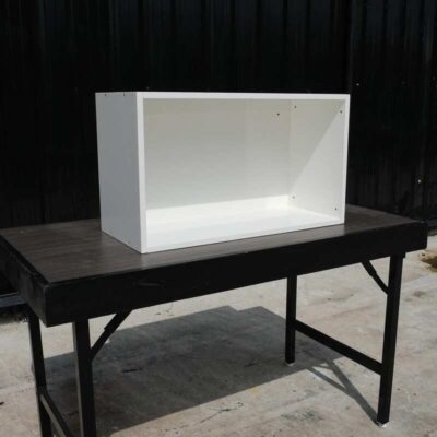 Product shelf Pallet High gloss white wood frame