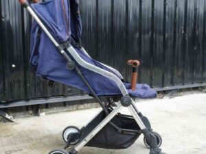 EMBIX baby stroller, blue stroller, swivel wheels, lightweight, EMBIX brand