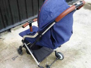 EMBIX baby stroller, blue stroller, swivel wheels, lightweight, EMBIX brand