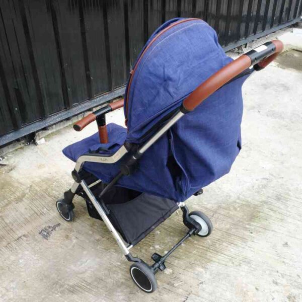 EMBIX baby stroller, blue stroller, swivel wheels, lightweight, EMBIX brand