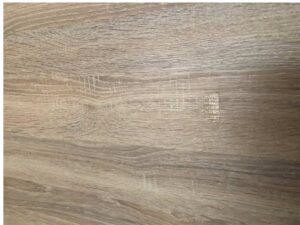 Built-in sliding door, wood pattern, minimalist style, maple color.