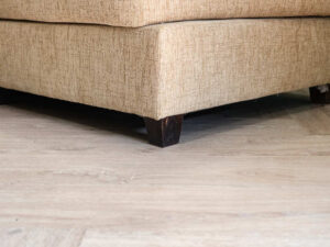 L sofa corner sofa brown fabric cushion wooden frame black legs reclining sofa.