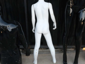 Full body white children's shirt display mannequin