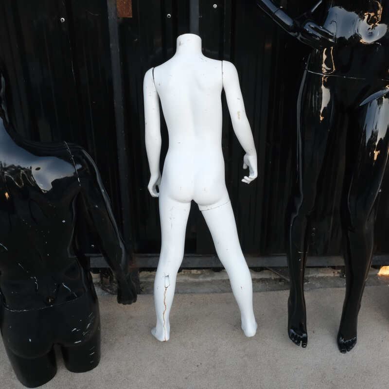 Full body white children's shirt display mannequin
