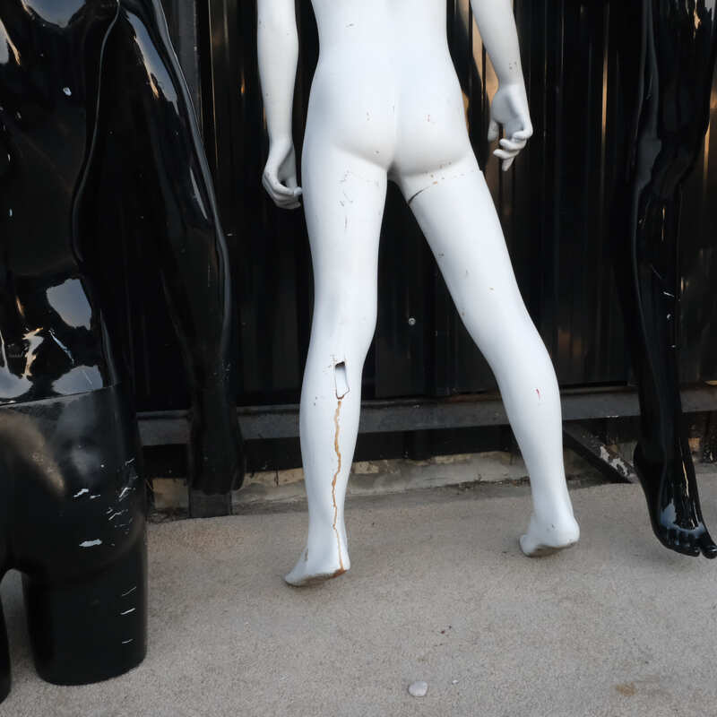 Full body white children's shirt display mannequin