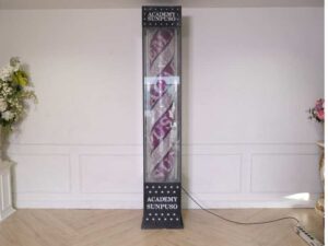Floor-standing rotating light cabinet, LED light pole