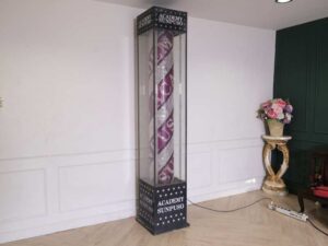 Floor-standing rotating light cabinet, LED light pole