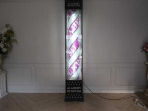 Floor-standing rotating light cabinet, LED light pole
