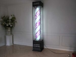 Floor-standing rotating light cabinet, LED light pole