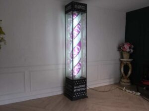 Floor-standing rotating light cabinet, LED light pole