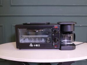 Breakfast maker xiaobawang 3-in-1 multi-purpose oven Toaster, coffee maker