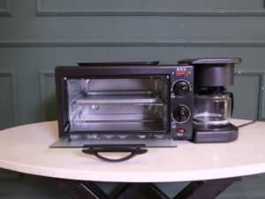 Breakfast maker xiaobawang 3-in-1 multi-purpose oven Toaster, coffee maker