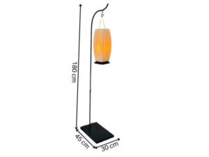 New Chinese style floor lamp living room lamp iron base