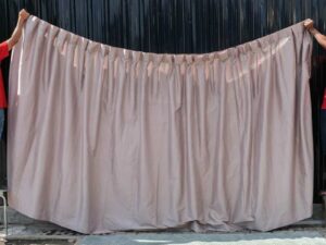Set of curtains in the room, 3 layers, large blackout curtains, work from a 5 star hotel.