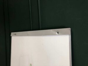 Whiteboard size 80 x 100 cm. Whiteboard, white blind board, white board