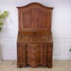 antique style bookcase Golden Oak wood color European work comes from Germany.