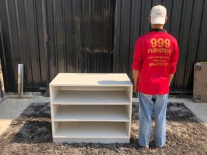 Document shelf, 3 shelves, wooden frame, light grey.