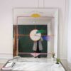 Mirror, large wall mirror Beautiful paint on the glass