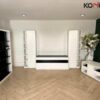 TV stand, shelf, black and white, Koncept brand