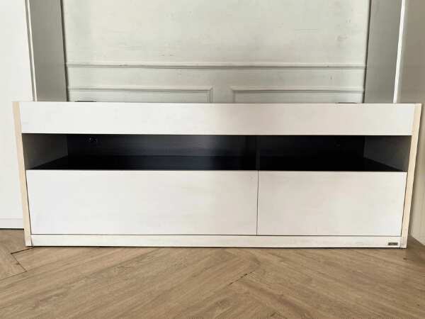 TV stand, shelf, black and white, Koncept brand