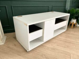 TV stand, shelf, black and white, Koncept brand