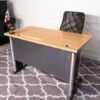 Work desk, computer desk, wooden top, steel legs, Logica brand