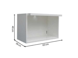 Product shelf Pallet There is a hole for the electrical wire. High gloss white wood frame