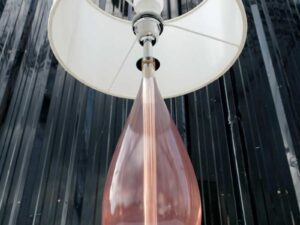 Table lamp, resin core, steel base, work from a 5 star hotel.