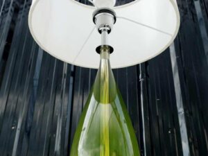 Table lamp, resin core, steel base, work from a 5 star hotel.