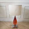 Table lamp, resin core, steel base, work from a 5 star hotel.