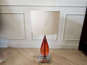 Table lamp, resin core, steel base, work from a 5 star hotel.