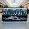 Jewelry cabinet, glass display cabinet, phone display cabinet, sliding glass door, black