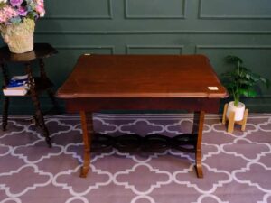 Multi-purpose table, walnut wood color, European workmanship from Germany.