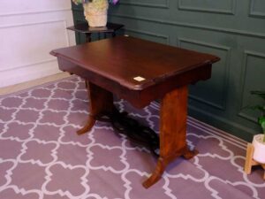 Multi-purpose table, walnut wood color, European workmanship from Germany.